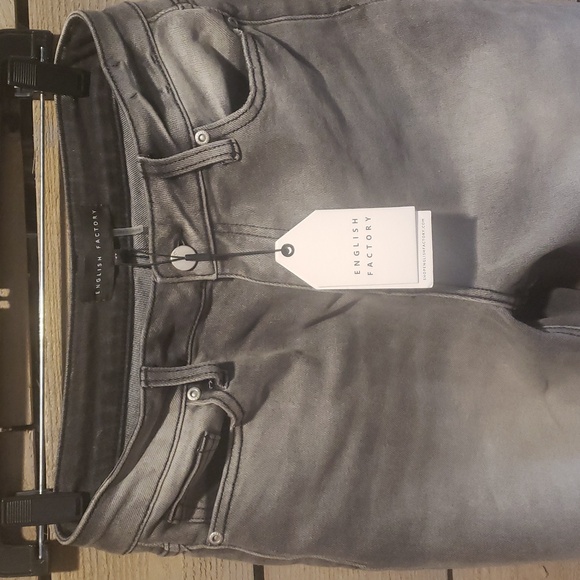 English Factory Charcoal Denim Pants - Picture 6 of 6